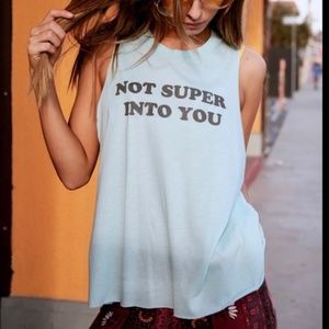 Kid Dangerous "Not Super into You" muscle tank